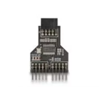 DeLOCK 60045 kabeļa dzimuma mainītājs 9 kontaktu USB 2.0 2 x 9 kontaktu savienotājs Melns