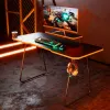 Maclean NanoRS RS170 spēļu galds ar monitora plauktu, melns