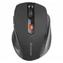 Bezvadu RF optiskā pele labai rokai DEFENDER ULTRA MM-315 — 1600 DPI, 6 pogas, USB uztvērējs, melna