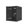 Sienas stiprinājuma skapis LANBERG WF10-2306-10B — 6U, 280×310×336 mm, dziļums 238 mm, melns, 20 kg slodze