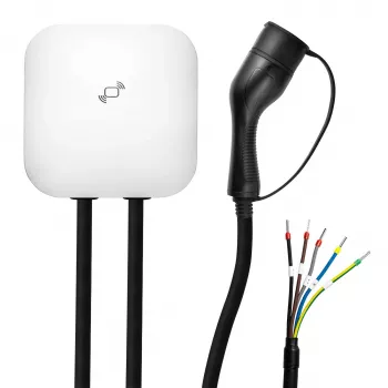 Elektromobiļu uzlādes stacija Wallbox Akyga AK-EC-21 Type2 3-fāžu 16A 11kW 5m