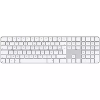 APPLE Magic Keyboard ar Touch ID un ciparu bloku Mac modeļiem ar Apple silīciju - franču - balti taustiņi