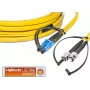 Lightwin LDP-09 LC-ST 1.0 FD optiskās šķiedras kabelis 1 m OS2 dzeltens