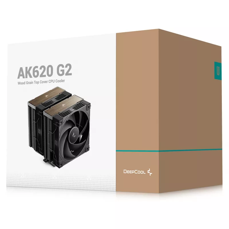 Gaisa dzesētājs DeepCool AK620 G2, 120 mm ventilators, melns