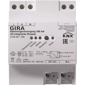 Gira KNX barošanas bloks 160mA ar droseli REG 212000