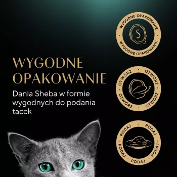 Slapjā kaķu barība Sheba trauciņš Mērce ar putnu gaļu (vistas, tītara) 32 x 85 g trauciņš