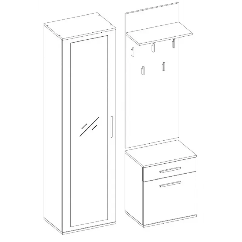 Topeshop GAR DUO ARTISAN entryway Skapis