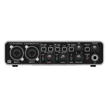Behringer UMC204HD papildaprīkojums mūzikas iekārtām