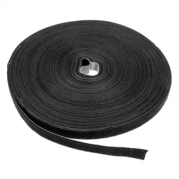 LABEL THE CABLE LTC PRO Roll Strap, abpusējs Velcro rullis, 25m melns