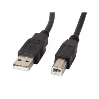Lanberg CA-USBA-10CC-0030-BK USB kabelis 3 m USB 2.0 USB B Melns