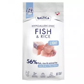 BALTICA Nutraceutic Hypoalerģēniska Light M Zivs ar rīsiem - sausā suņu barība - 3kg