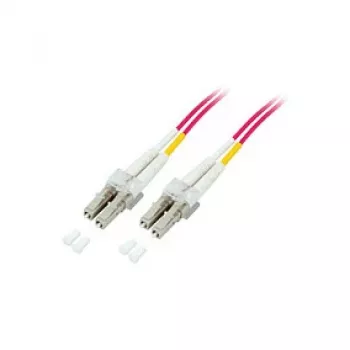EFB-Elektronik Duplex Jumper LC-LC 50/125µ, OM4, LSZH, erika Violet, 2.0mm, 0,5m