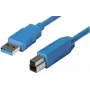 shiverpeaks BASIC-S USB 3.0 kabelis, A-Spalva - B-Spalva 0,5 m, zils, dubultekrāns