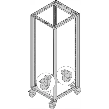 SCHROFF Lenkroļļu komplekts 400kg 125mm 4x (27230069)