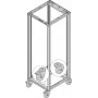 SCHROFF Lenkroļļu komplekts 400kg 125mm 4x (27230069)
