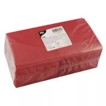 PAPSTAR salvetes 25x25cm sarkanas (82898)