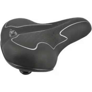 FISCHER Touren-Fahrradsattel Elastomer Black/White – ērts tūrisma un ikdienas segli