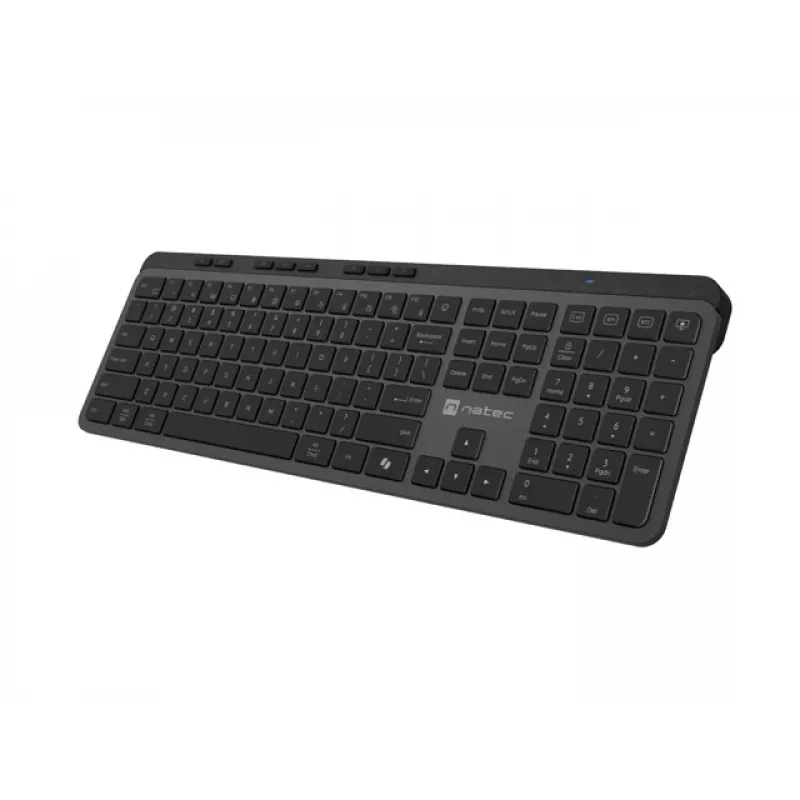 Bezvadu tastatūra NATEC Medusa — US izkārtojums, Melna