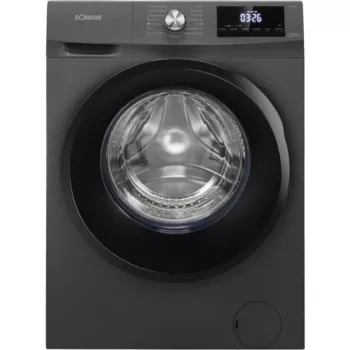 Brīvi stāvoša Bomann veļas mazgājamā-žāvējamā mašīna WAT7186 8 kg mazgāšana / 5 kg mazgāšana+žāvēšana, 1400 RPM, Melns titāns