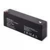 Noslēgts AGM akumulators QOLTEC 12V 2.3Ah UPS un rezerves sistēmām, maksimālā izlāde 34.5A