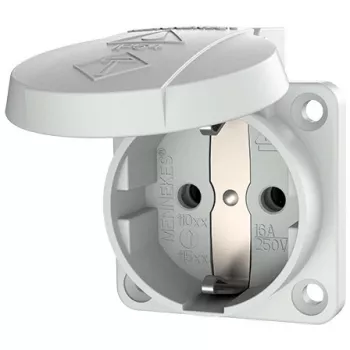 MENNEKES Schuko paneļmontāžas kontaktligzda 16A 2p+E 230V pelēka 11010