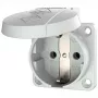 MENNEKES Schuko paneļmontāžas kontaktligzda 16A 2p+E 230V pelēka 11010