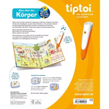 tiptoi Kāpēc? Kā? Kam? Viss par ķermeni, mācību grāmata