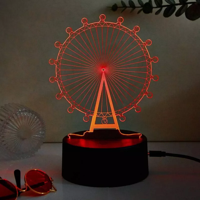Manta SNL125RGB RGB 3D dekoratīvā LED lampa ēku apgaismošanai