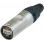Neutrik RJ45 etherCON CAT6 A savienotāja spraudnis, taisns, 8P8C, NE8MX6, niķelēts, 1 gab.