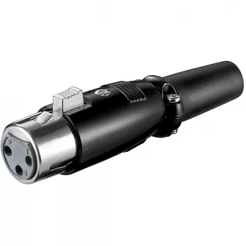 Wentronic Goobay mikrofona savienotājs, 3-pin - Melns korpuss (11680)