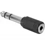 Adapter 3,5mm -> 6,3mm (melns/sudrabs)