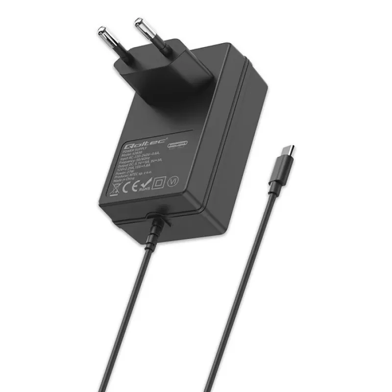 QOLTEC Super FAST PD lādētājs Raspberry Pi 5 USB-C 27W