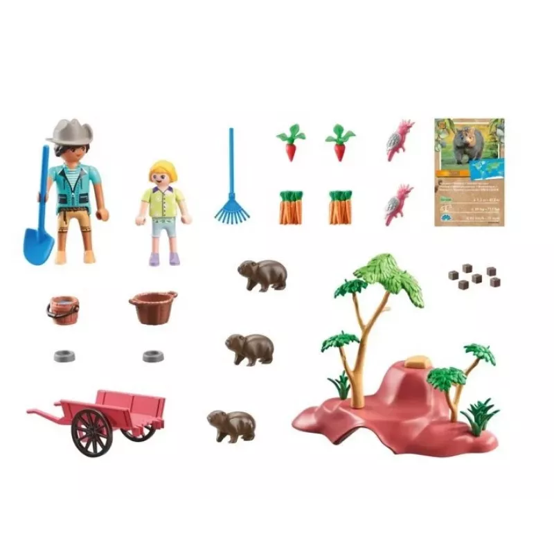 Wiltopia 71625 Vombatu patversmes figūru komplekts