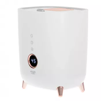 Ultraskaņas gaisa mitrinātājs Adler AD 7972 — 4 L tvertne, 300 ml/h, līdz 35 m², 23 W, balts