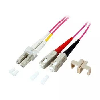 GoodConnections Patch Cable LWL Duplex OM4 (Multimode, 50/125) LC/SC, LSZH, maināma polaritāte, 1m