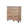 Cama sideboard LOTTA 110 4D wotan oak + mat Melns