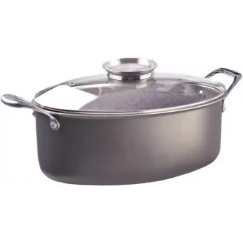 Pensofal Invictum Professional Ovāls Katls 32 cm ar 2 Rokturiem un Stikla Vāku