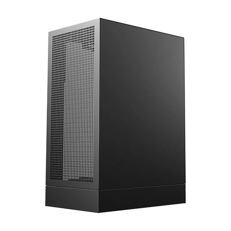 PC korpuss DeepCool CH170 PLUS Tower Black — micro-ATX/mini-ITX, rūdīts stikls, USB-C, barošanas bloks augšpusē