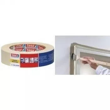 Maskēšanas lente Tesa Maler Krepp 4306 19 mm x 50 m, vāji krepēta