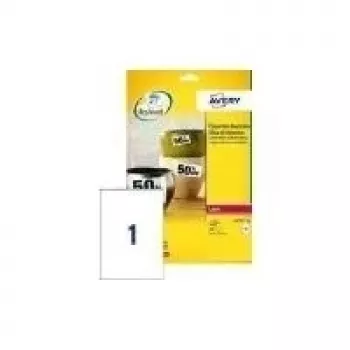 Pašlīmējošas printera etiķetes Avery White Heavy Duty Laser Labels L7060-20.FR