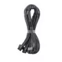 CableMod C-Series Pro kabelis, B variants, 90 grādu, 16 kontaktu uz 4x 8 kontaktu PCIe, oglekļa krāsā