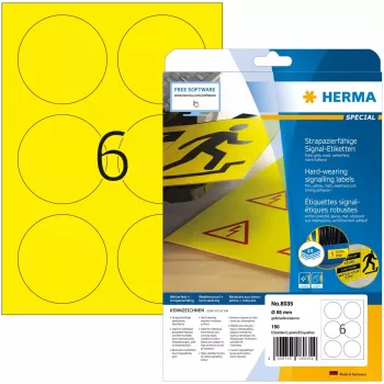 Herma 8035 Dzeltena līmlente