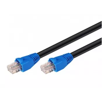 Microconnect B-UTP610SOUT tīkla kabelis 10 m Melns Cat6 U/UTP (ārējai lietošanai)