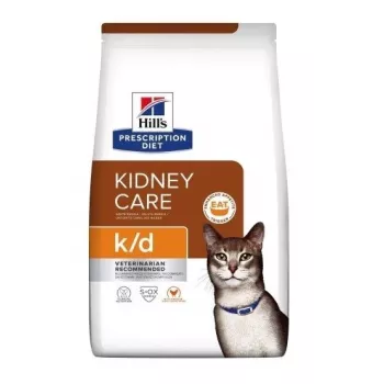 HILL'S PRESCRIPTION DIET Feline k/d Kidney Care sausā barība kaķiem ar vistu 3 kg