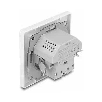 DeLOCK 11499 Kontaktligzda F tipa ar USB A un USB C, balta