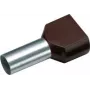 Cimco 187708 Divkāršā uzgalis 1.5 mm² Daļēji izolēts Melns 100 gab. (187708)