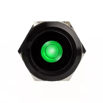 DimasTech PD220 vandālizturīga 25mm spiedpoga Blackline Dot RGB