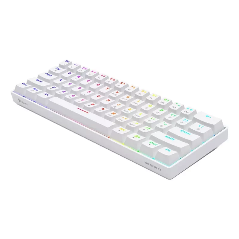 Mehāniskā tastatūra Whiteout X2, Outemu Brown, Hot Swap Savio Savgk-whit