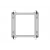 LANBERG 19 collu atvērtais statīvs 12U, regulējams dziļums 600–1100 mm, pelēks