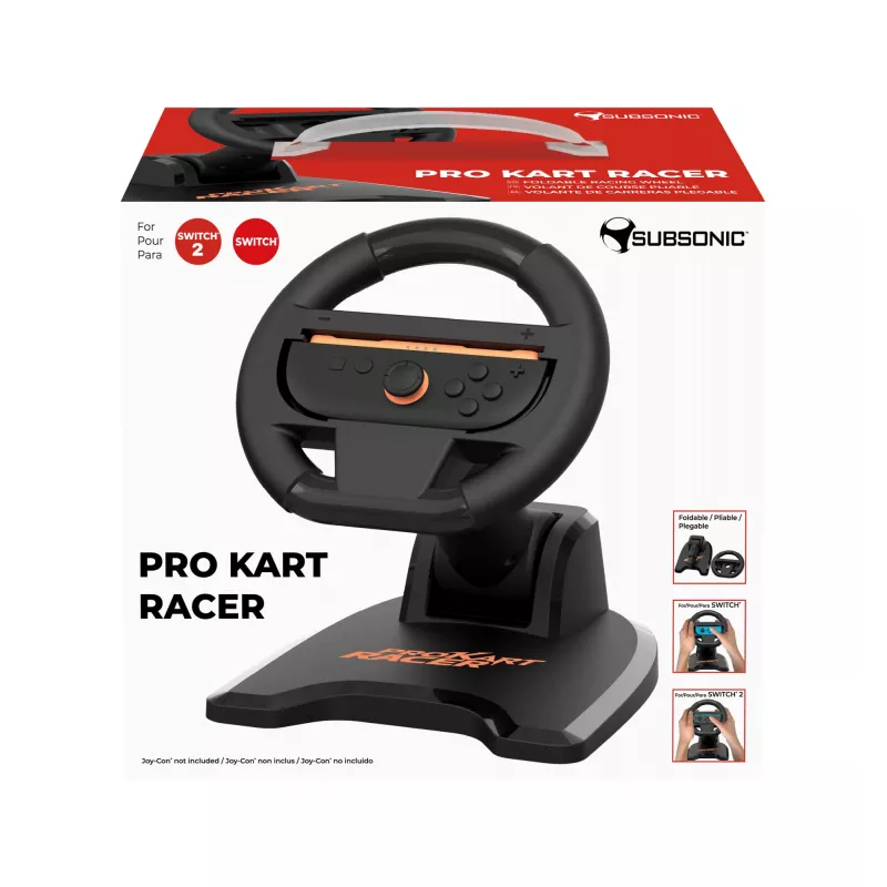 Racing Wheel SUBSONIC SA5727-1 Nintendo Switch — regulējama jutība, Kart Racer dizains
